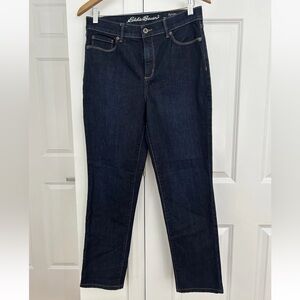Eddie Bauer Women's Dark Indigo Straight Leg Jeans